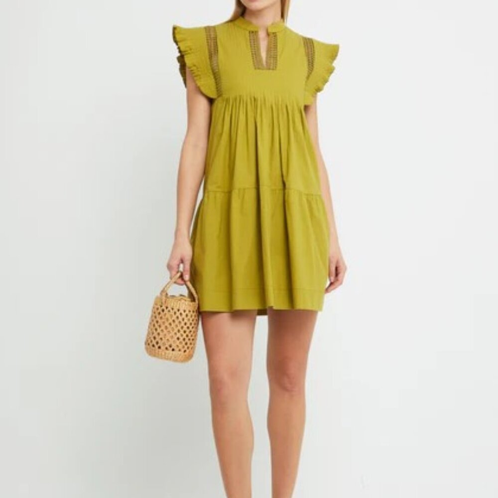 NWT Kourt Callan Dress in Moss Size Small